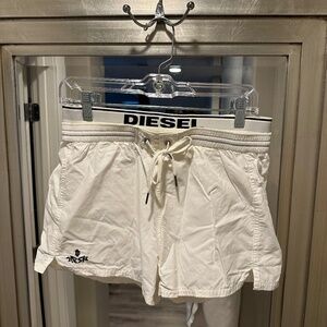 Diesel swim boxer white size medium